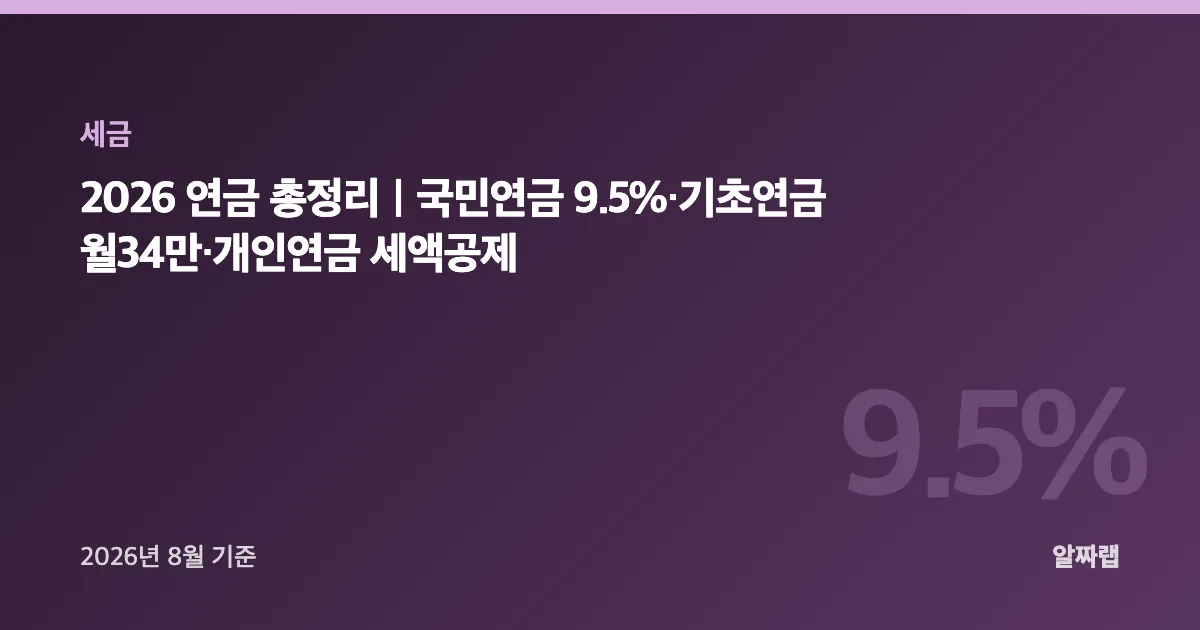 2026 연금 총정리