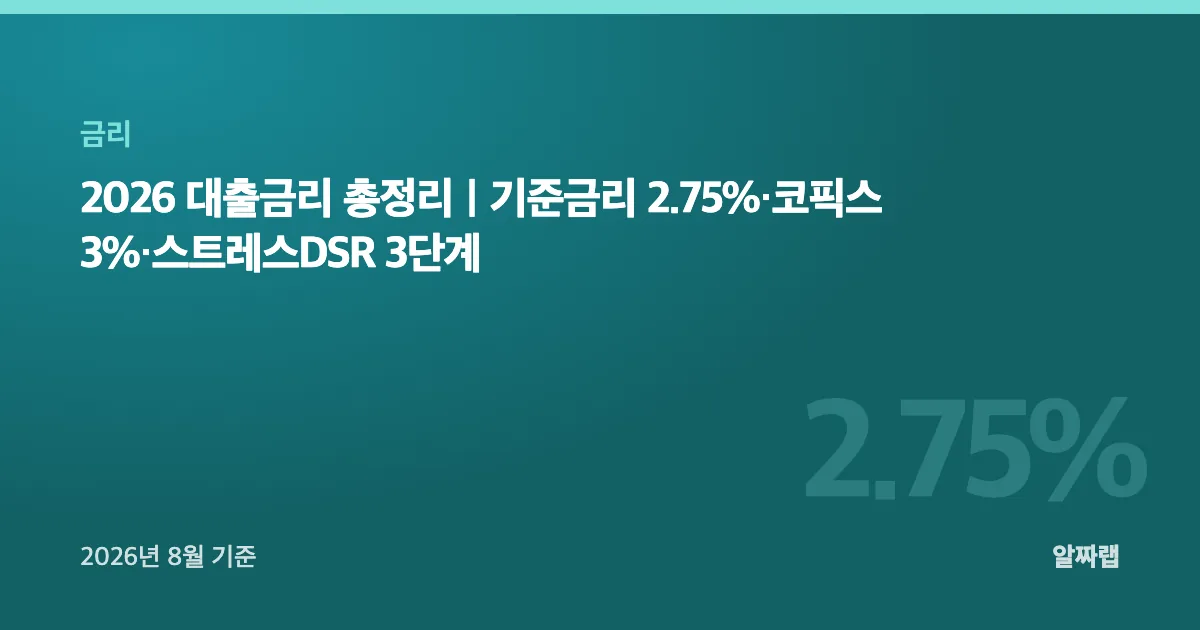 2026 대출금리 총정리